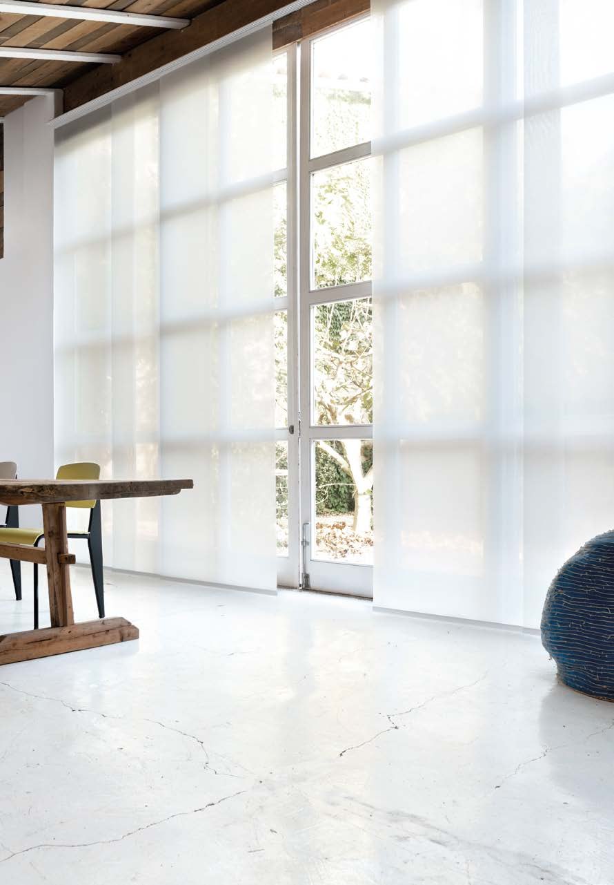 Panouri japoneze într-un loft