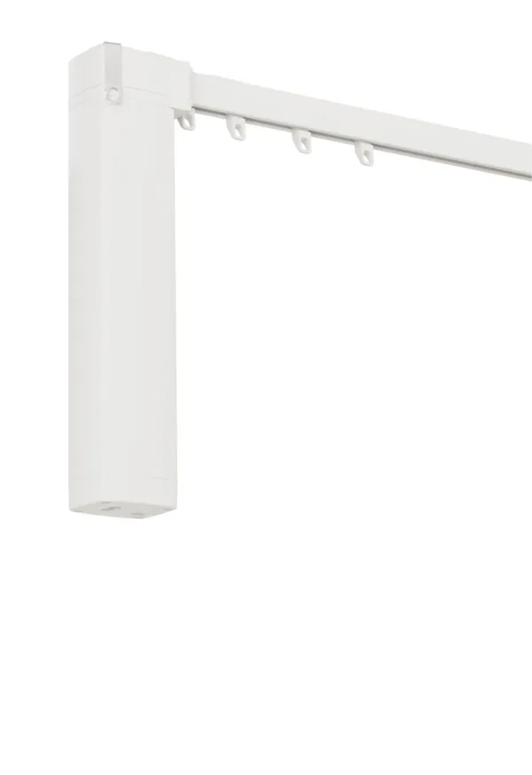 Detaliu profil șină electrică Motionblinds CM-57 alb