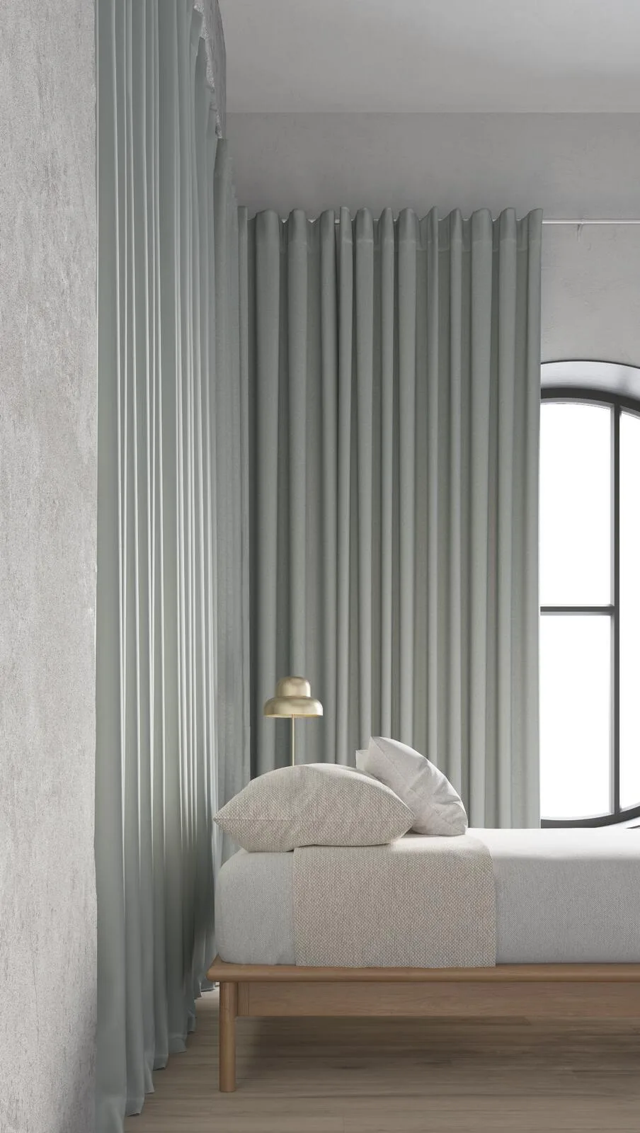 Draperii blackout Knockout într-un interior amenajat
