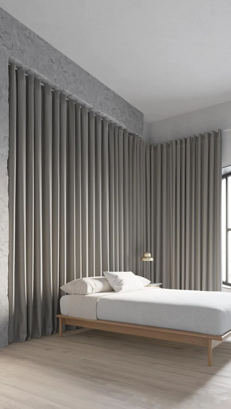 Draperii blackout Knockout într-un interior amenajat