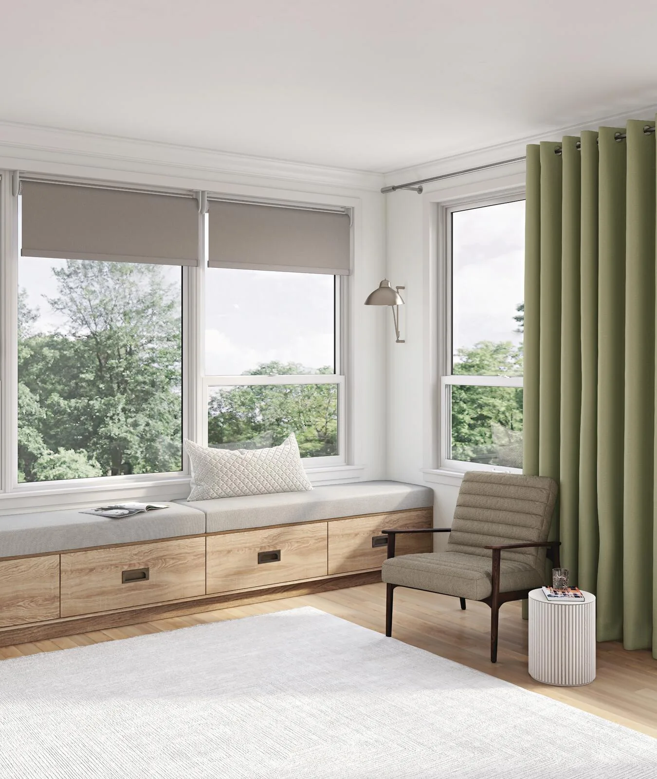 Draperii blackout Stellar într-un interior amenajat