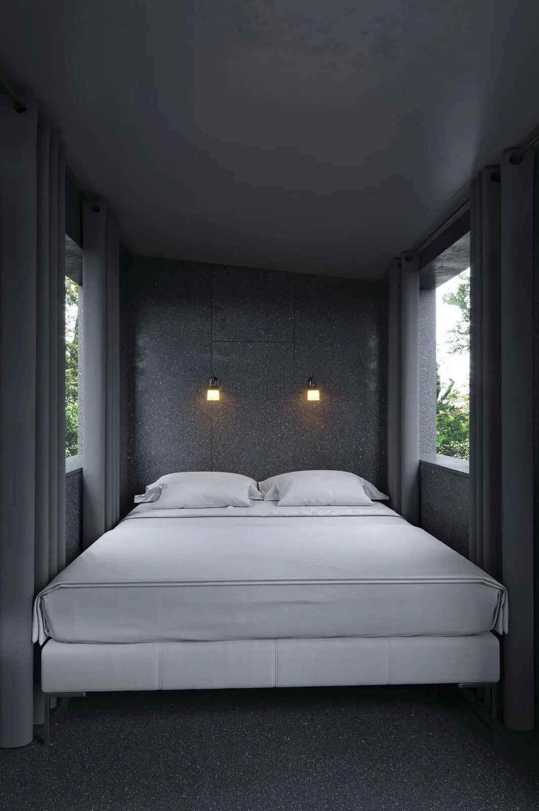 Draperii blackout Stonewall într-un interior amenajat