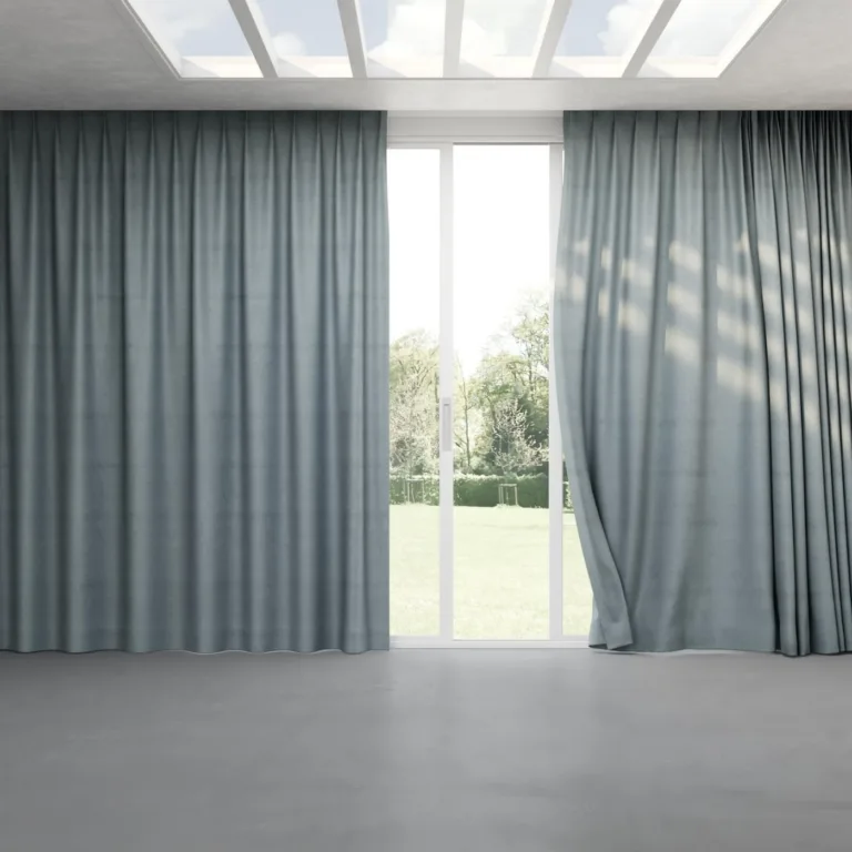Draperie din catifea Baron 34 Duckegg, cu pliuri