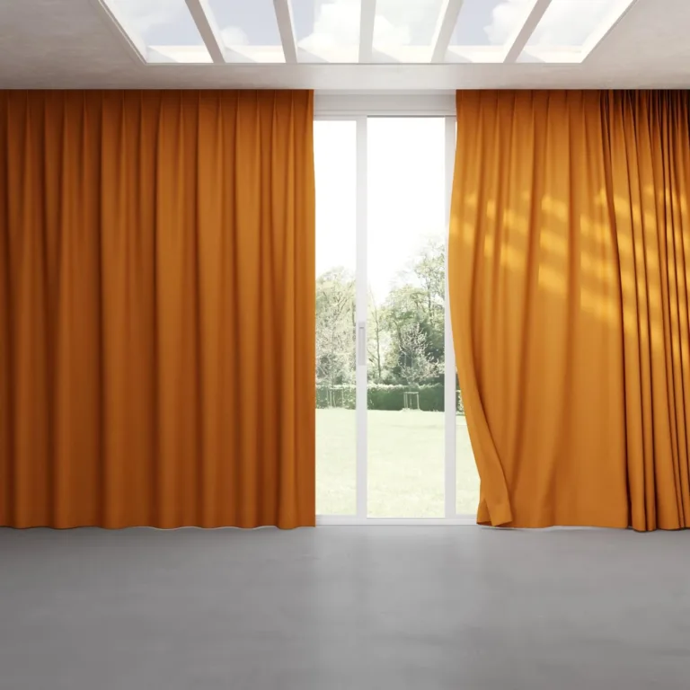 Draperie din catifea Coverlet 11 Rust, cu pliuri