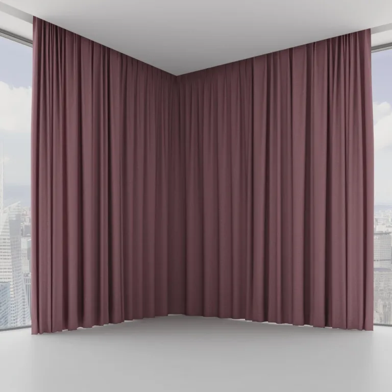 Draperie din catifea Coverlet 16 Boudoir, pe șină ascunsă în tavan