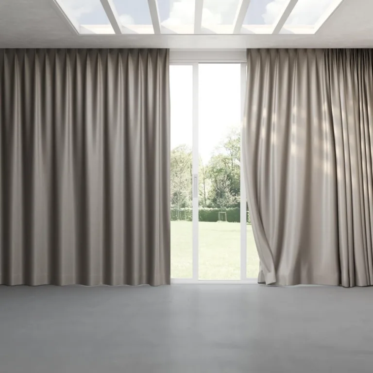 Draperie din catifea Recharge 24 Stucco, cu pliuri