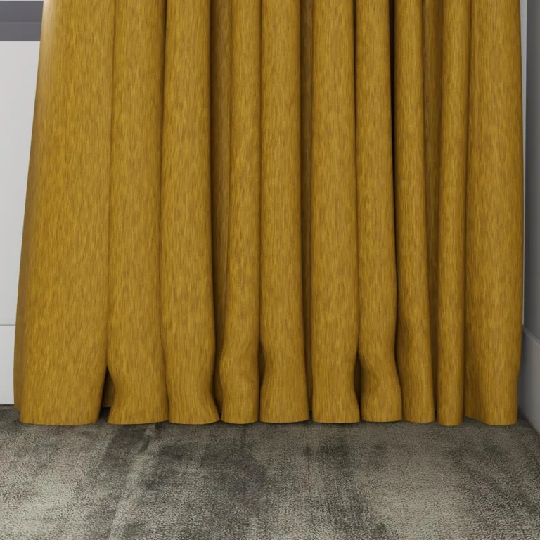 Draperie din catifea Tuxedo lăsată pe pardoseală