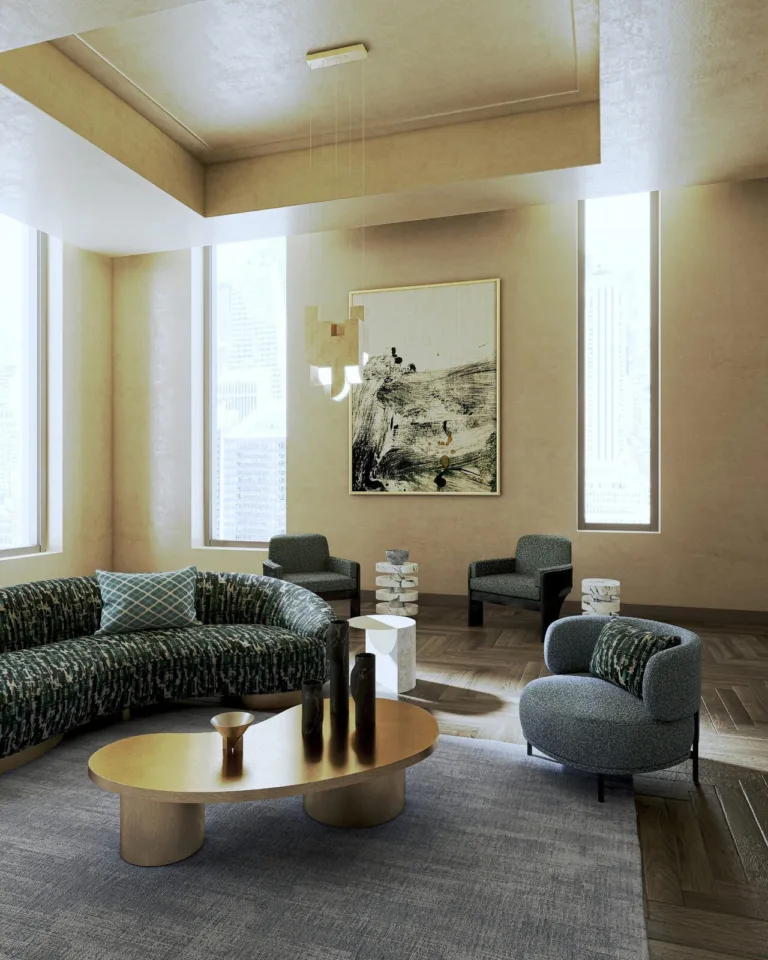 Draperii Electra într-un interior amenajat