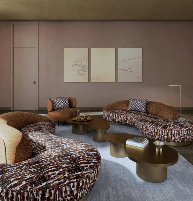 Draperii Electra într-un interior amenajat