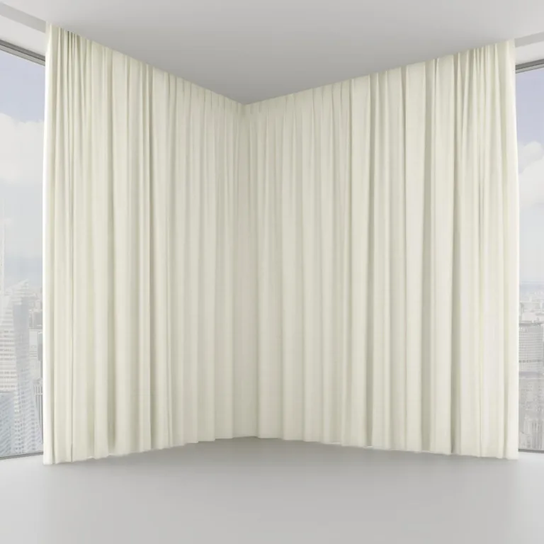 Draperie Keystone 10 Ecru, pe șină ascunsă în tavan