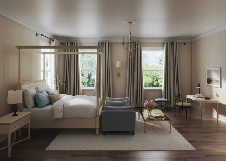 Draperii Lights Out într-un interior amenajat