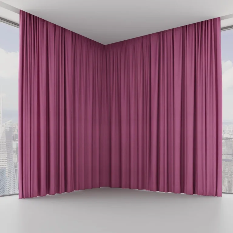 Draperie Maldives 34 Azalea, pe șină ascunsă în tavan