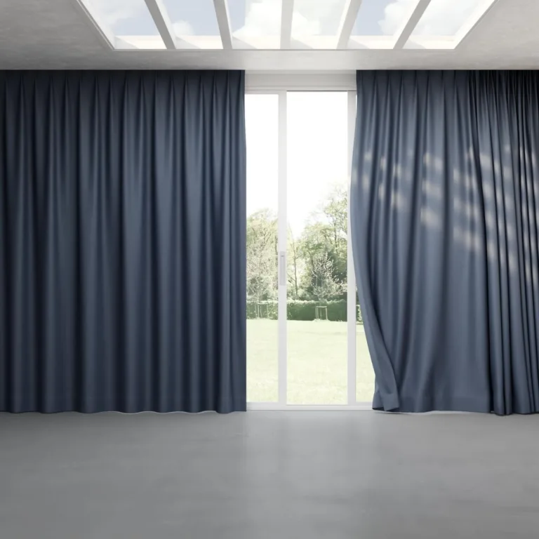 Draperie Mex 11 Indigo, cu pliuri