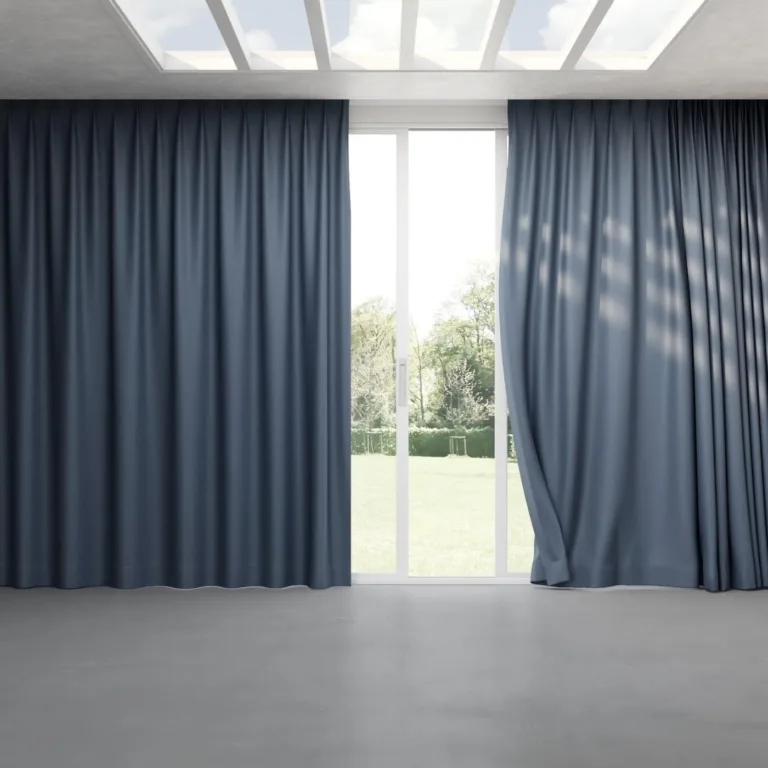 Draperie Naturama 03 Denim, cu pliuri