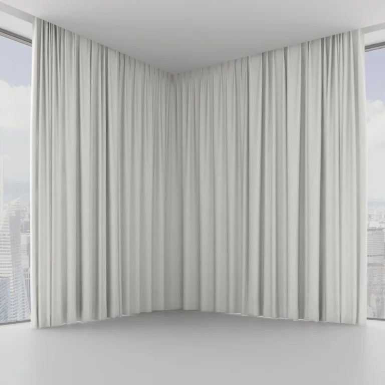 Draperie Perfecto 08 Sterling, pe șină ascunsă în tavan