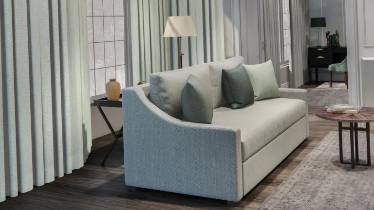 Draperii Vortex într-un interior amenajat