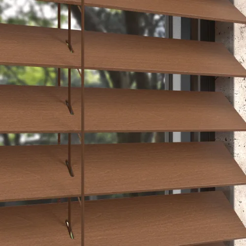 Jaluzea din lemn Classic, culoarea American Walnut