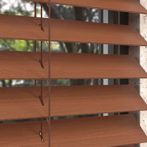 Jaluzea din lemn Classic, culoarea Cherry Wood