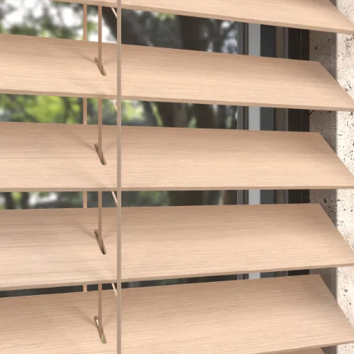Jaluzea din lemn Nordic, culoarea White Oak