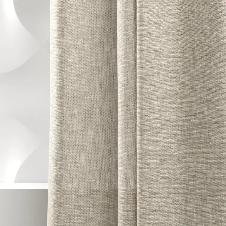 Perdea din in Elegance 01 Dune, textura inului în lumina ferestrei