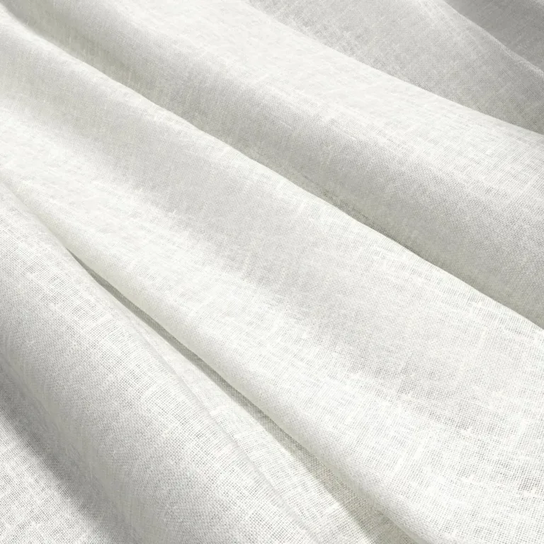 Perdea din in Elegance 03 Pearl, falduri wave de aproape
