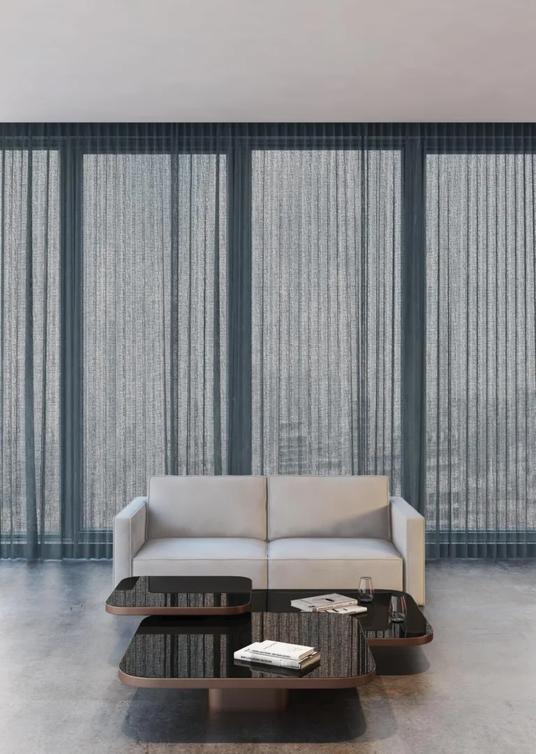 Perdele Sheer Bliss într-un interior amenajat