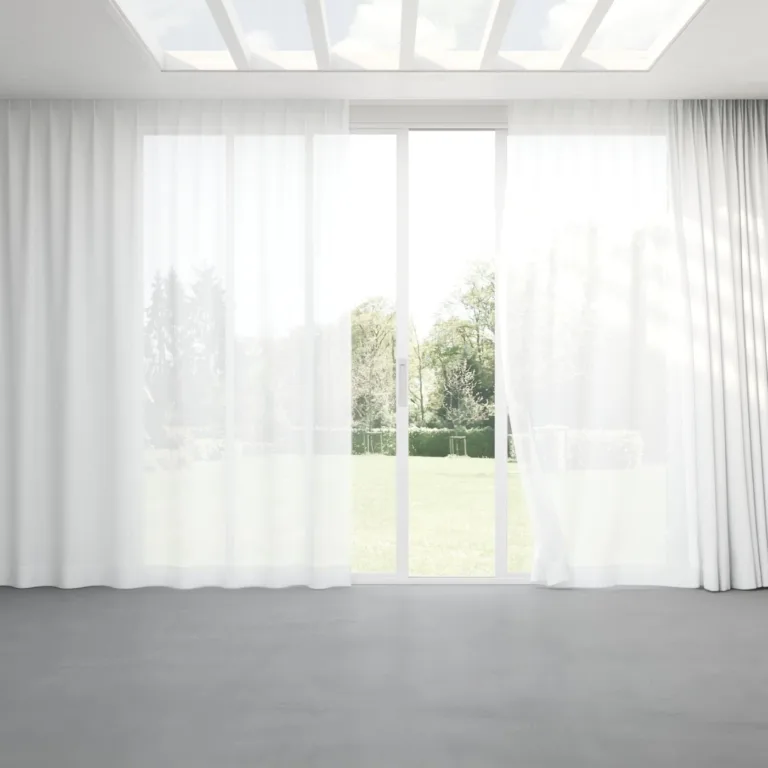 Perdea voal May Voile FR 03 Ivory, cu pliuri