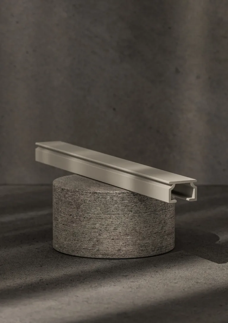 Șină simplă de perdea din aluminiu